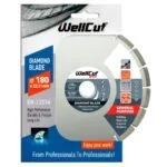 Диск алмазный WellCut 180×22,23 мм, Сегмент