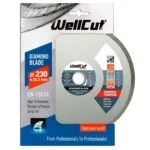 Диск алмазний WellCut 230 x 22,23 мм, Плитка