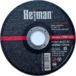 Disco de corte Hetman 41 115 x 1,6 x 22,23 mm, para metal 6 Disco de corte Hetman 41 115 x 1,6 x 22,23 mm, para metal