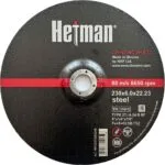 Slijpschijf Hetman 27 230×6,0×22,23 mm, voor metaal
