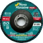 Disco de láminas NovoAbrasive Profi 29 115x22,23 mm, P100, circonio 6 Disco de láminas NovoAbrasive Profi 29, 115x22,23 mm, P100, circonio
