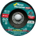 Disco de láminas NovoAbrasive Profi 29, 115x22,23 mm, P120, circonio 8 Disco de láminas NovoAbrasive Profi 29, 115x22,23 mm, P120, circonio