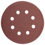 NovoAbrasive selbsthaftende Schleifscheibe 115 mm, P100, 8 Löcher, 10er-Set. 6 NovoAbrasive selbsthaftende Schleifscheibe 115 mm, P100, 8 Löcher, Set mit 10 Stück.