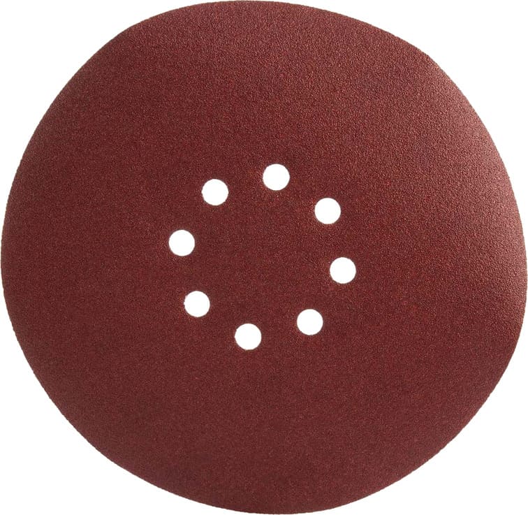 NovoAbrasive self-adhering grinding wheel 225 mm, P40, 8 holes, set of 5 pcs.