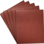 Papier abrasif à support textile NovoAbrasive, 230 mm x 280 mm, P100, lot de 50 feuilles, 9 Papier abrasif à support textile NovoAbrasive 230 mm x 280 mm, P100, lot de 50 pièces.