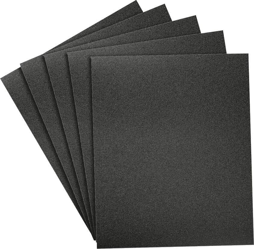 Papier abrasif imperméable NovoAbrasive, SiC 230 mm x 280 mm, P1000, lot de 50 pièces.