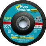 Disco de láminas NOVOABRASIVE 27 125x22,23 mm, P100 6 Disco de láminas NOVOABRASIVE 27, 125x22,23 mm, P100