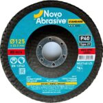 NOVOABRASIVE 27 Fächerscheibe, 125 x 22,23 mm, P40