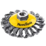 Spazzola conica NovoTools 100, filo intrecciato 8 Spazzola conica NovoTools 100, filo intrecciato