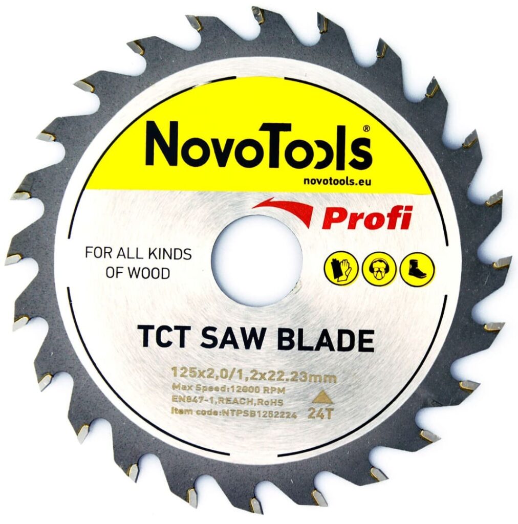 Lama per sega NovoTools 125x22,23 mm 24 denti