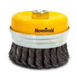 Szczotka końcowa NovoTools 100, z pierścieniem, drut pleciony 7 Szczotka końcowa NovoTools 100, z pierścieniem, drut pleciony