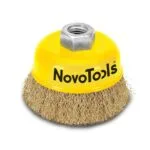 Щітка торцева NovoTools 65 мм, гофрований дріт