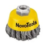 فرشاة طرفية NovoTools 75، سلك مضفر 8 فرشاة طرفية NovoTools 75، سلك مضفر