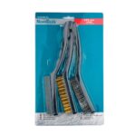 Juego de mini cepillos NovoTools de 220 mm, 3 piezas, 6 Juego de mini cepillos NovoTools 220 mm, 3 uds.