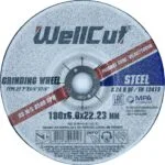 Круг шліфувальний WellCut 27 180х6,0х22,23 мм, по металу