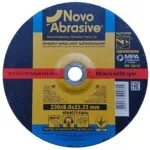 Tarcza szlifierska NOVOABRASIVE 27 230x8,0x22,23 mm, do metalu 7 Tarcza szlifierska NOVOABRASIVE 27 230x8,0x22,23 mm, do metalu