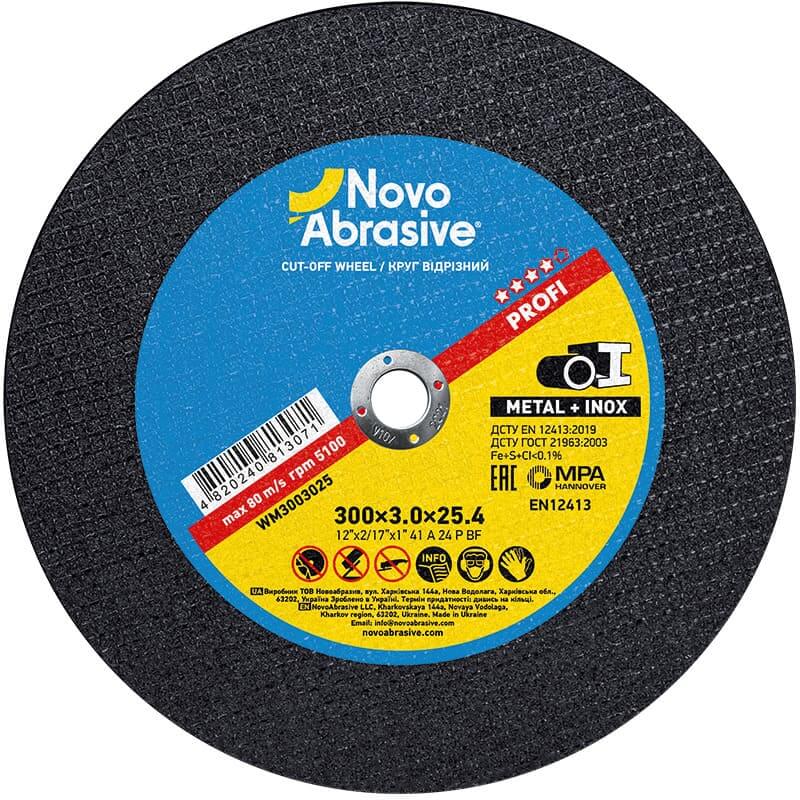Disco da taglio NOVOABRASIVE 41 300 x 3,0 x 25,4 mm, per metallo