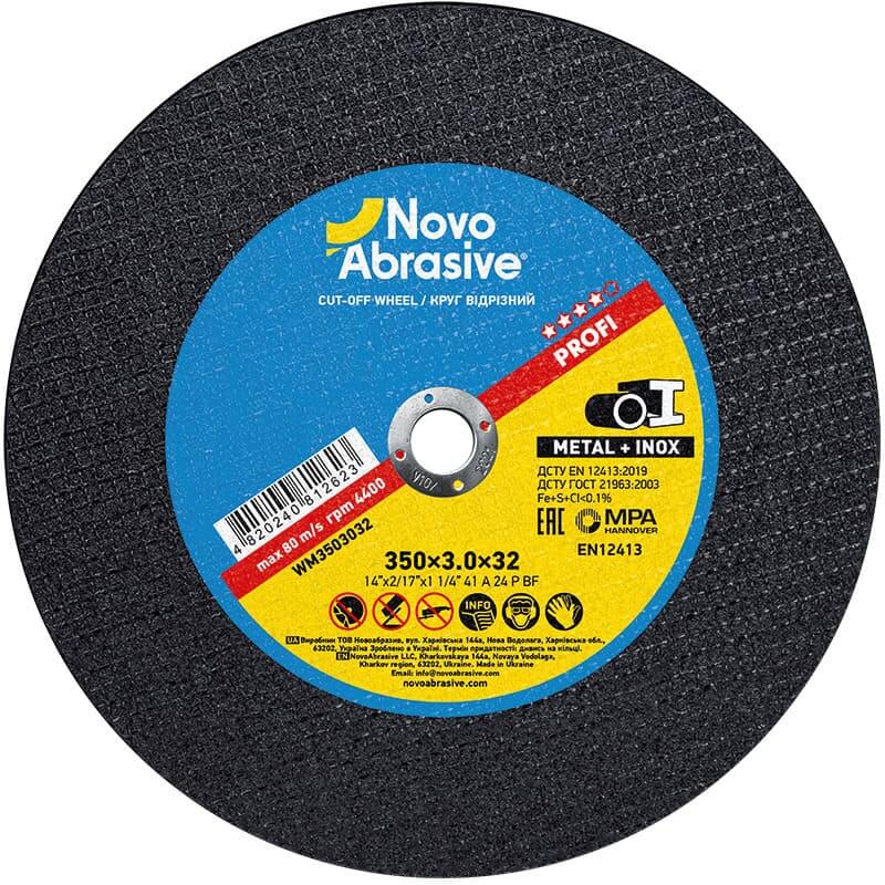 Cutting disc NOVOABRASIVE 41 350 x 3.0 x 32 mm, for metal
