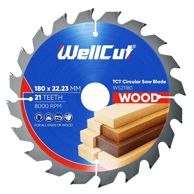 Zaagblad WellCut 180×22,23 mm, 21T