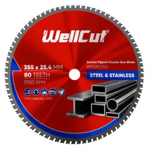 Циркулярен диск WellCut 355×25,4, 80T стомана
