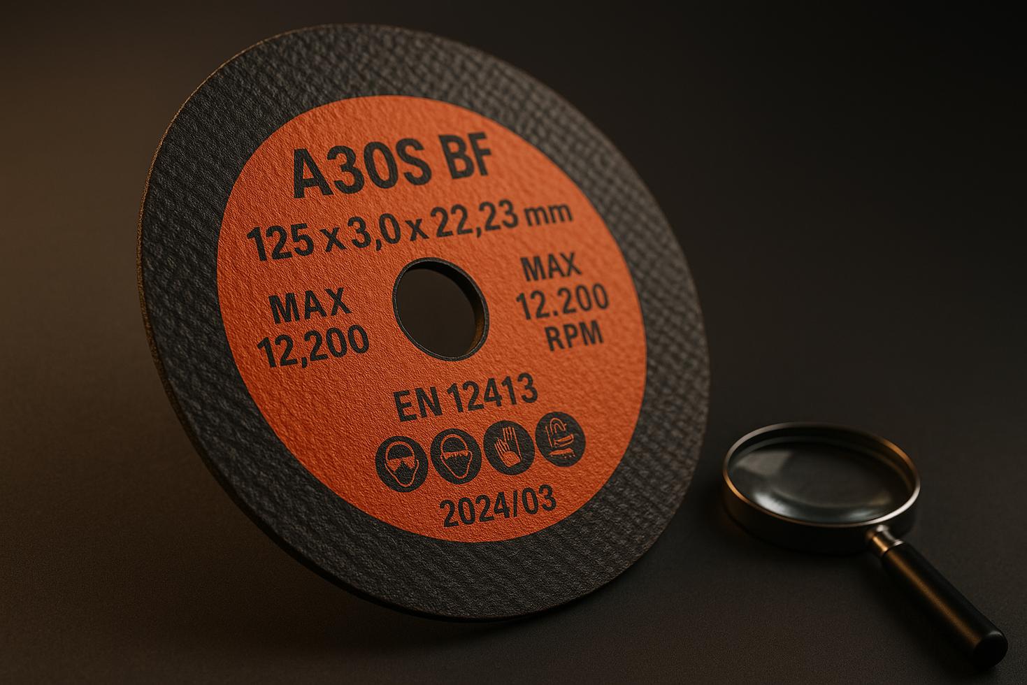 Маркування абразивного круга EN 12413
