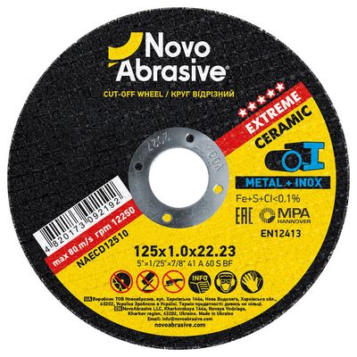 Disco de corte NovoAbrasive Extreme 125x1.0